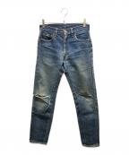 LEVI'Sリーバイス）の古着「502デニムパンツ　 BIG-E ボタン裏16」｜インディゴ