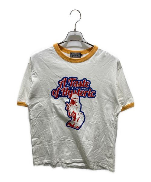 Hysteric Glamour（ヒステリックグラマー）Hysteric Glamour (ヒステリックグラマー) ガール ウーマン ロゴ ゴスパンク　02232CT08 ホワイト サイズ:Lの古着・服飾アイテム