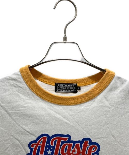 Hysteric Glamour（ヒステリックグラマー）Hysteric Glamour (ヒステリックグラマー) ガール ウーマン ロゴ ゴスパンク　02232CT08 ホワイト サイズ:Lの古着・服飾アイテム