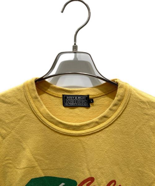 Hysteric Glamour（ヒステリックグラマー）Hysteric Glamour (ヒステリックグラマー) 7HG Tシャツ　02231CT07 イエロー サイズ:Lの古着・服飾アイテム