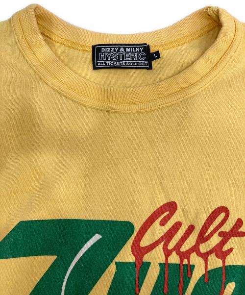 Hysteric Glamour（ヒステリックグラマー）Hysteric Glamour (ヒステリックグラマー) 7HG Tシャツ　02231CT07 イエロー サイズ:Lの古着・服飾アイテム