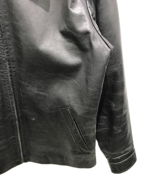 GAP（ギャップ）GAP (ギャップ) カウレザージャケット　776019-01　 OLD 2001年製 ブラック サイズ:Sの古着・服飾アイテム