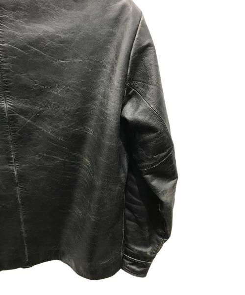 GAP（ギャップ）GAP (ギャップ) カウレザージャケット　776019-01　 OLD 2001年製 ブラック サイズ:Sの古着・服飾アイテム