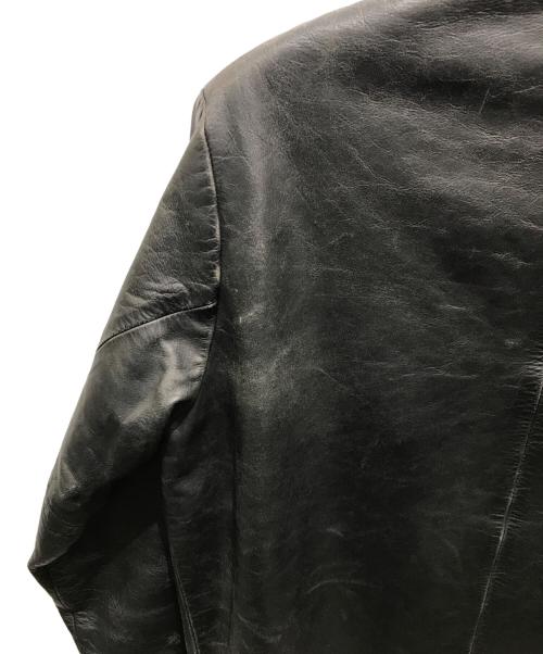 GAP（ギャップ）GAP (ギャップ) カウレザージャケット　776019-01　 OLD 2001年製 ブラック サイズ:Sの古着・服飾アイテム