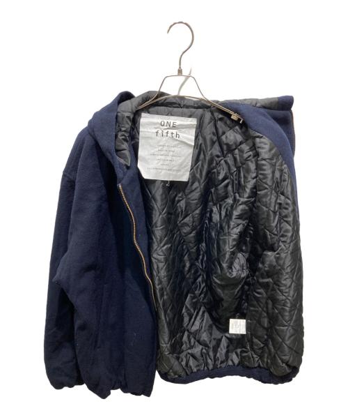ONE FIFTH（ワンフィフス）ONE FIFTH (ワンフィフス) メルトン ウール 中綿 パーカー ネイビー サイズ:3の古着・服飾アイテム