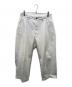 UNIVERSAL PRODUCTS.（ユニバーサルプロダクツ）の古着「No Tuck Wide Denim Trousers　194-60504」｜ホワイト