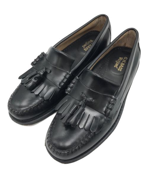 G.H.BASS（ジーエイチバス）G.H.BASS (ジーエイチバス) LAYTON KILTIE MOC II TASSEL LOAFER　BA11025H ブラック サイズ:6.5の古着・服飾アイテム