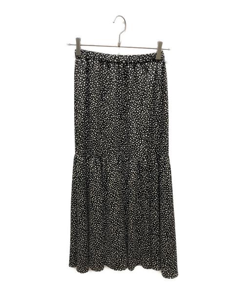 UN3D.（アンスリード）UN3D. (アンスリード) ドットスカート ブラック サイズ:Fの古着・服飾アイテム