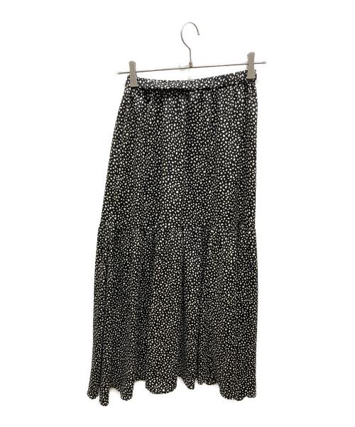 UN3D.（アンスリード）UN3D. (アンスリード) ドットスカート ブラック サイズ:Fの古着・服飾アイテム