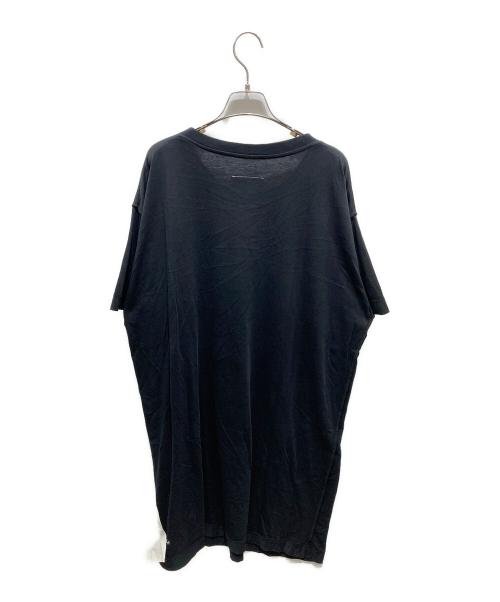 MM6 Maison Margiela（エムエムシックスメゾンマルジェラ）MM6 Maison Margiela (エムエムシックスメゾンマルジェラ) PRINTED OVERSIZE DRESS　S32CT0878 ネイビー サイズ:Lの古着・服飾アイテム