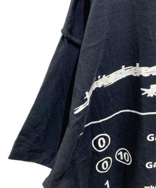 MM6 Maison Margiela（エムエムシックスメゾンマルジェラ）MM6 Maison Margiela (エムエムシックスメゾンマルジェラ) PRINTED OVERSIZE DRESS　S32CT0878 ネイビー サイズ:Lの古着・服飾アイテム