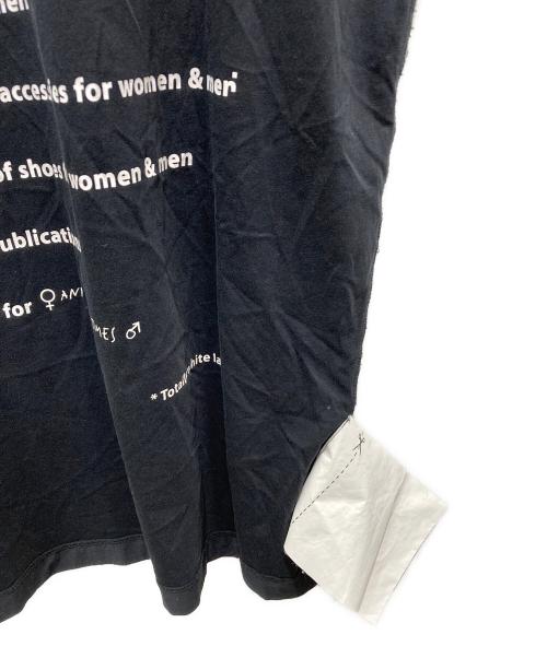 MM6 Maison Margiela（エムエムシックスメゾンマルジェラ）MM6 Maison Margiela (エムエムシックスメゾンマルジェラ) PRINTED OVERSIZE DRESS　S32CT0878 ネイビー サイズ:Lの古着・服飾アイテム