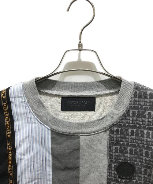 VIKTOR&ROLF（ヴィクター＆ロルフ）VIKTOR&ROLF (ヴィクター＆ロルフ) クルーネックスウェット グレー サイズ:50の古着・服飾アイテム