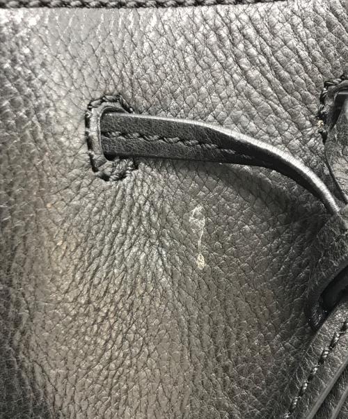 POLO RALPH LAUREN（ポロ・ラルフローレン）POLO RALPH LAUREN (ポロ・ラルフローレン) レザーショルダーバッグ ブラックの古着・服飾アイテム