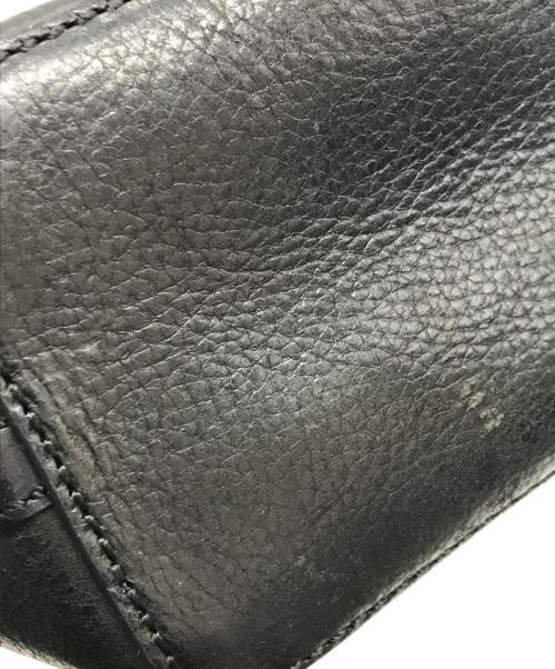 POLO RALPH LAUREN（ポロ・ラルフローレン）POLO RALPH LAUREN (ポロ・ラルフローレン) レザーショルダーバッグ ブラックの古着・服飾アイテム