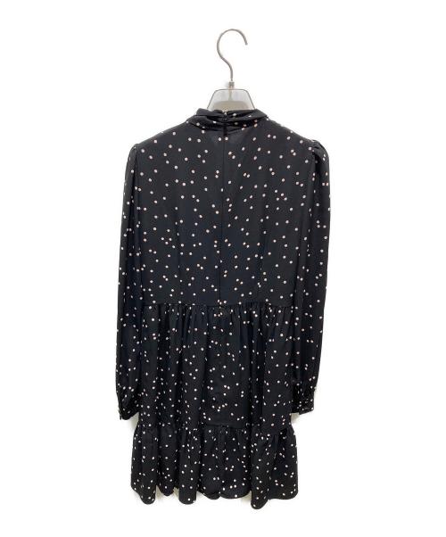 Kate Spade（ケイトスペード）Kate Spade (ケイトスペード) 総柄ワンピース ブラックの古着・服飾アイテム