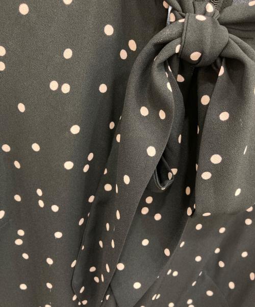 Kate Spade（ケイトスペード）Kate Spade (ケイトスペード) 総柄ワンピース ブラックの古着・服飾アイテム