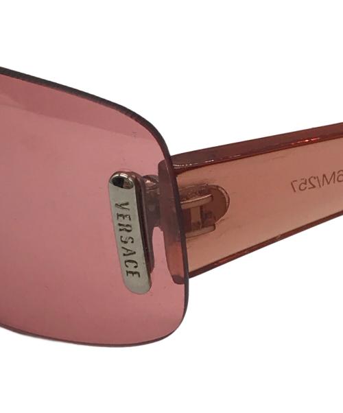 VERSACE（ヴェルサーチェ）VERSACE (ヴェルサーチ) サングラス　	N67 レッドの古着・服飾アイテム