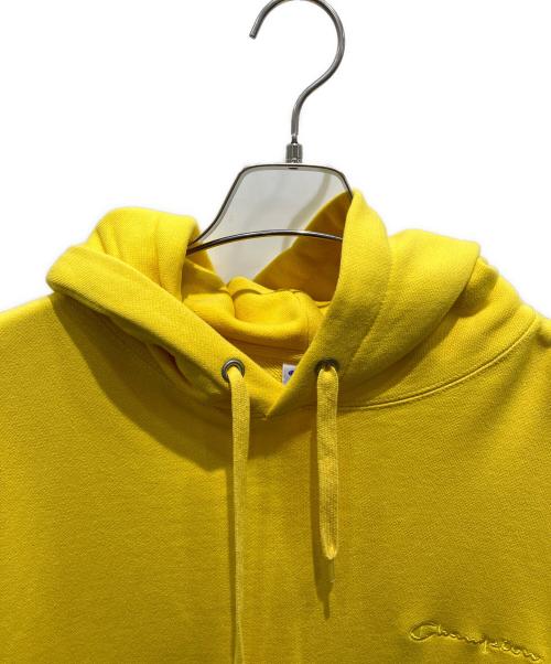 Champion（チャンピオン）Champion (チャンピオン) プルオーバーパーカー イエロー サイズ:Lの古着・服飾アイテム