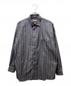 MAISON SPECIAL×THOMAS MASONメゾンスペシャル×トーマスメイソン）の古着「プライムオーバーシャツ　11212311305」｜グレー