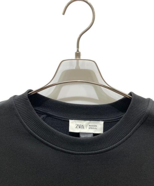 ZARA（ザラ）ZARA (ザラ) MAISON SPECIAL (メゾンスペシャル) Zipper Sweatshirt ブラック サイズ:Mの古着・服飾アイテム