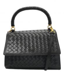 BOTTEGA VENETA（ボッテガベネタ）の古着「ショルダーバッグ　700012　オリンピア」｜ブラック