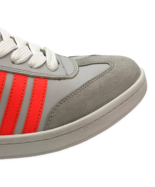 DSQUARED2（ディースクエアード）DSQUARED2 (ディースクエアード) ‘Boxer’ high-top sneakers グレー×オレンジ サイズ:44の古着・服飾アイテム
