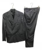ISETAN MEN'S×Belvestイセタンメンズ×ベルヴェスト）の古着「ダブルブレストセットアップスーツ　A70615S　イタリア製 Super150's」｜グレー