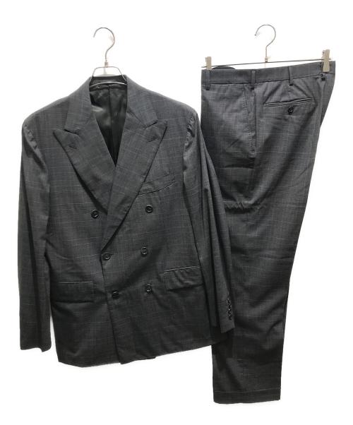 ISETAN MEN'S（イセタンメンズ）ISETAN MEN'S (イセタンメンズ) Belvest (ベルヴェスト) ダブルブレストセットアップスーツ　A70615S　イタリア製 Super150's グレー サイズ:50の古着・服飾アイテム