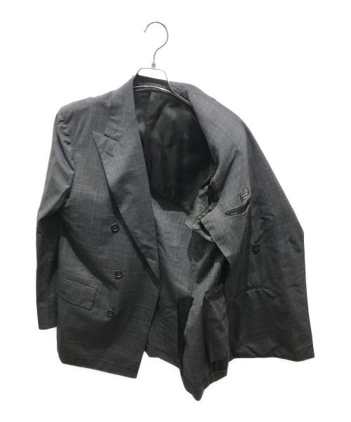 ISETAN MEN'S（イセタンメンズ）ISETAN MEN'S (イセタンメンズ) Belvest (ベルヴェスト) ダブルブレストセットアップスーツ　A70615S　イタリア製 Super150's グレー サイズ:50の古着・服飾アイテム