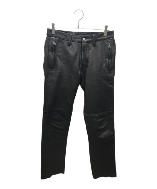 Hysteric Glamour（ヒステリックグラマー）Hysteric Glamour (ヒステリックグラマー) レザーパンツ　2LP-1936 ブラック サイズ:Sの古着・服飾アイテム