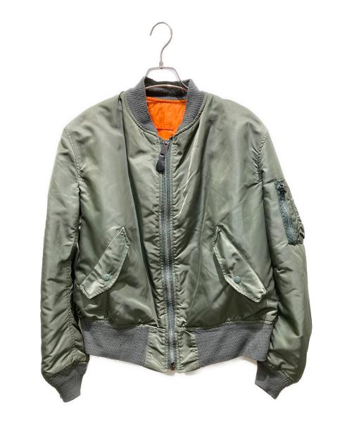 ALPHA（アルファ）ALPHA (アルファ) フライトジャケット カーキ サイズ:Lの古着・服飾アイテム