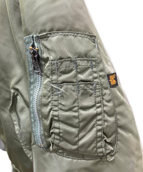 ALPHA（アルファ）ALPHA (アルファ) フライトジャケット カーキ サイズ:Lの古着・服飾アイテム