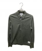 Black Fleece by BROOKS BROTHERSブラックフリース バイ ブルックスブラザーズ）の古着「長袖ポロシャツ」｜グリーン