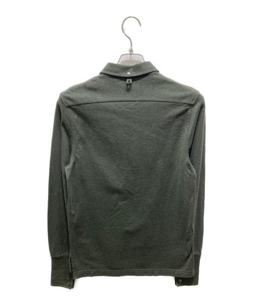 Black Fleece by BROOKS BROTHERS（ブラックフリース バイ ブルックスブラザーズ）Black Fleece by BROOKS BROTHERS (ブラックフリース バイ ブルックスブラザーズ) 長袖ポロシャツ グリーン サイズ:BB1の古着・服飾アイテム