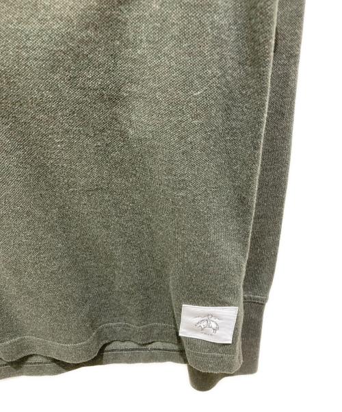 Black Fleece by BROOKS BROTHERS（ブラックフリース バイ ブルックスブラザーズ）Black Fleece by BROOKS BROTHERS (ブラックフリース バイ ブルックスブラザーズ) 長袖ポロシャツ グリーン サイズ:BB1の古着・服飾アイテム