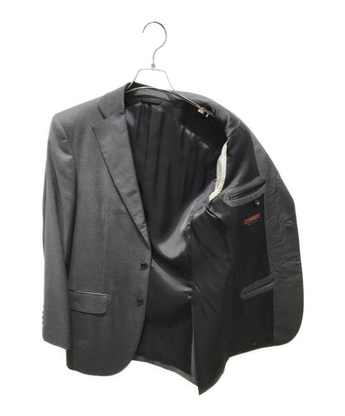 BARNEYS NEWYORK（バーニーズ・ニューヨーク）BARNEYS NEWYORK (バーニーズ・ニューヨーク) 3Bセットアップスーツ　BNAW16101　ETHOMAS社製 super150's グレー サイズ:46の古着・服飾アイテム