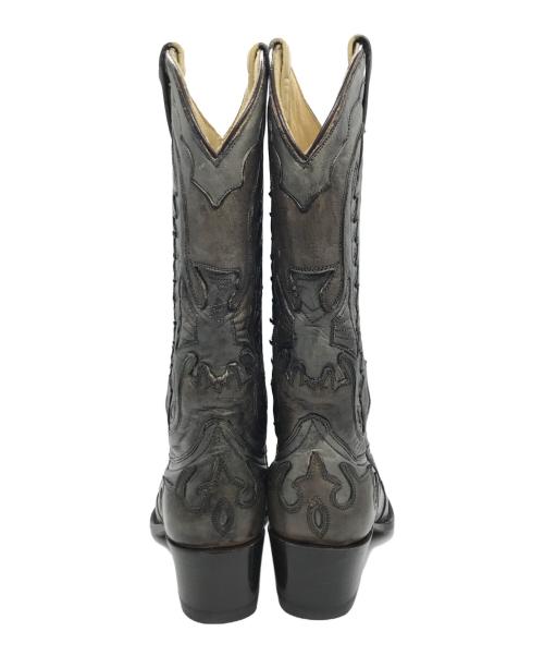 HACIENDA（ハシエンダ）HACIENDA (ハシエンダ) ウェスタンブーツ グレー サイズ:6の古着・服飾アイテム
