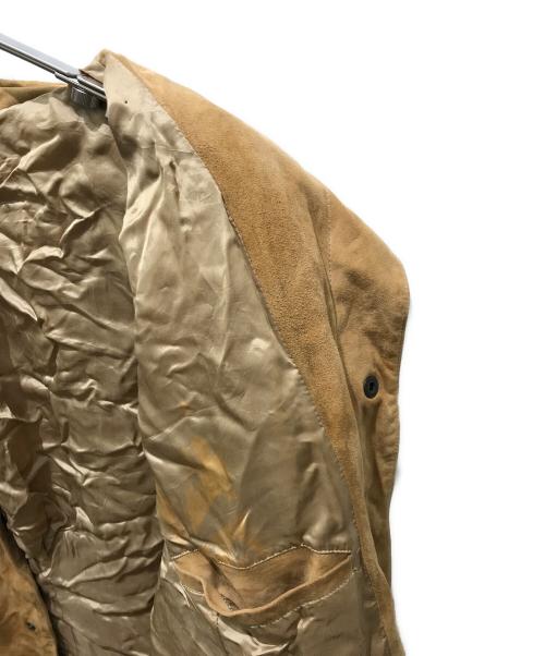 POLO RALPH LAUREN（ポロ・ラルフローレン）POLO RALPH LAUREN (ポロ・ラルフローレン) スエードシャツジャケット　 イタリア製 ゴートスキン ベージュ サイズ:XLの古着・服飾アイテム