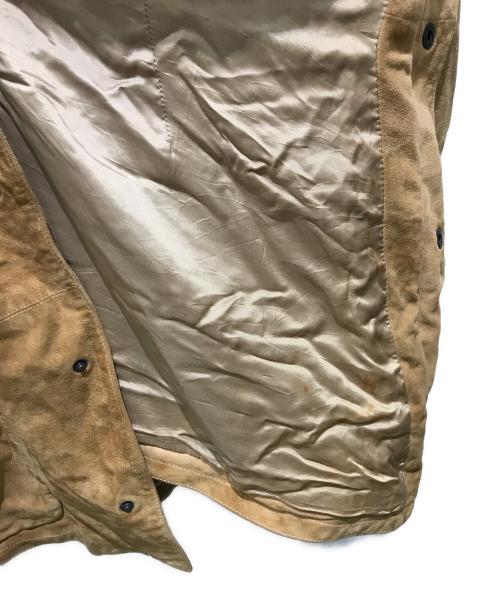 POLO RALPH LAUREN（ポロ・ラルフローレン）POLO RALPH LAUREN (ポロ・ラルフローレン) スエードシャツジャケット　 イタリア製 ゴートスキン ベージュ サイズ:XLの古着・服飾アイテム