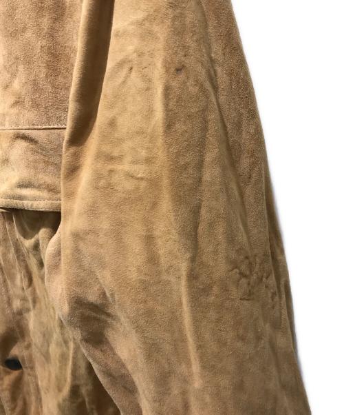 POLO RALPH LAUREN（ポロ・ラルフローレン）POLO RALPH LAUREN (ポロ・ラルフローレン) スエードシャツジャケット　 イタリア製 ゴートスキン ベージュ サイズ:XLの古着・服飾アイテム