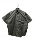 DAIWA PIER39ダイワ ピア39）の古着「TECH REGULAR COLLAR SHIRTS S/S　BE-84022」｜グレー