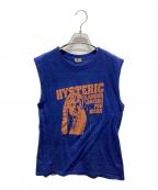 Hysteric Glamourヒステリックグラマー）の古着「ノースリーブカットソー　01201CR05」｜ネイビー