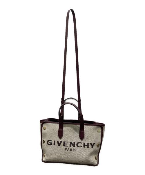 GIVENCHY（ジバンシィ）GIVENCHY (ジバンシィ) 2WAYハンドバッグ ベージュの古着・服飾アイテム