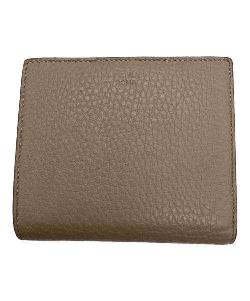FENDI（フェンディ）FENDI (フェンディ) 2つ折り財布　PEEKABOO　8M0438-A91B ベージュの古着・服飾アイテム