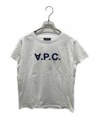 A.P.C.アーペーセー）の古着「VPC ロゴTシャツ　25085-1-97261」｜ホワイト×ネイビー