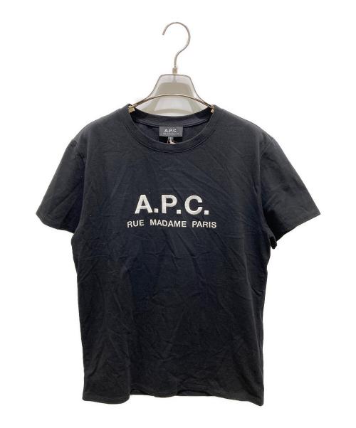 A.P.C.（アーペーセー）A.P.C. (アーペーセー) RUE MADAME ロゴTシャツ　25082-1-93306 ブラック サイズ:Sの古着・服飾アイテム