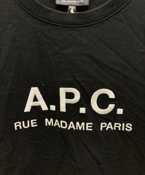 A.P.C.（アーペーセー）A.P.C. (アーペーセー) RUE MADAME ロゴTシャツ　25082-1-93306 ブラック サイズ:Sの古着・服飾アイテム