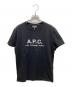 A.P.C.（アーペーセー）の古着「RUE MADAME ロゴTシャツ　25082-1-93306」｜ブラック