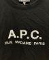 中古・古着 A.P.C. (アーペーセー) RUE MADAME ロゴTシャツ　25082-1-93306 ブラック サイズ:S：5000円
